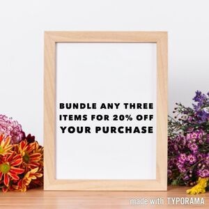 Bundle three items from our closet